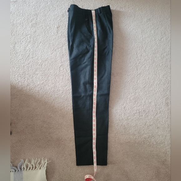 Petite Wool Black High Waisted Dress Pants - Picture 8 of 9